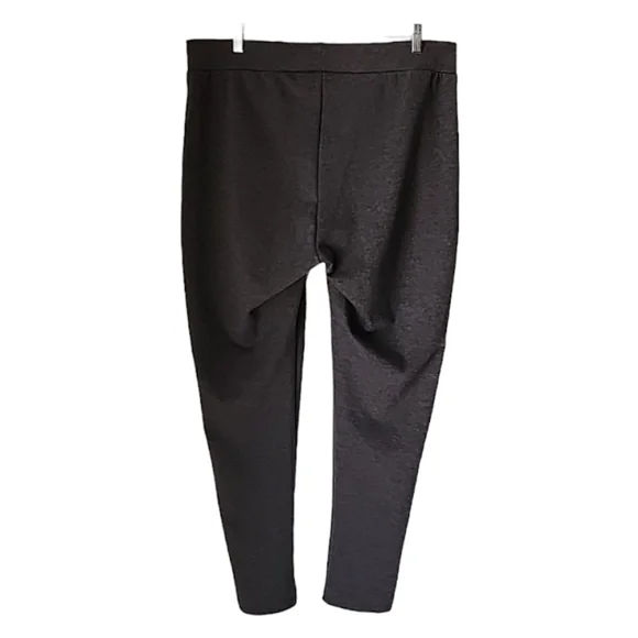 PER SE NORDSTROM Gray Skinny Ankle Knit Pants 1X Plus Pull On Tapered Slim Fit - Picture 3 of 11